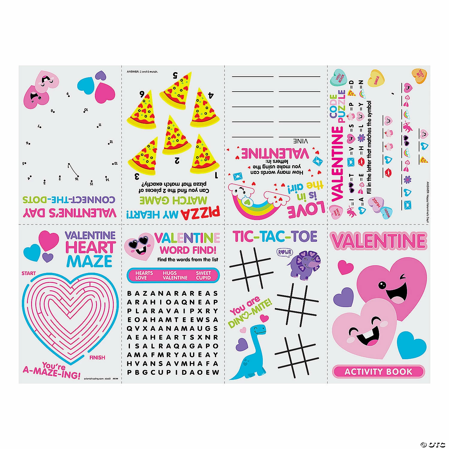 Best Pirce π Valentine Fold-Up Activity Sheets - 24 Pc. π 2 Best Pirce π Valentine Fold-Up Activity Sheets - 24 Pc. π - Image 2