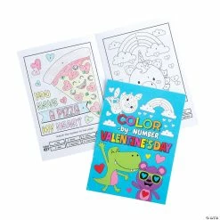 Best Pirce 🧨 Valentine’s Day Color by Number Activity Books - 24 Pc. ❤️